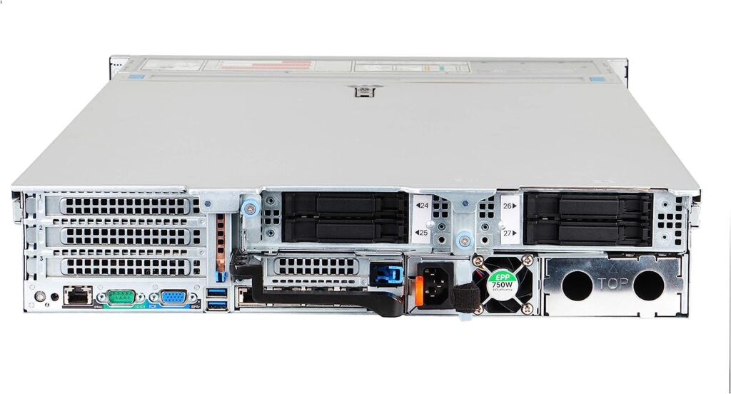 DELL EMC R740XD 24 X 2.5 INCH Server 2 X Platinum 8260 24C 2.4GHZ 256GB 12 X 1.6TB SAS SSD (Renewed)
