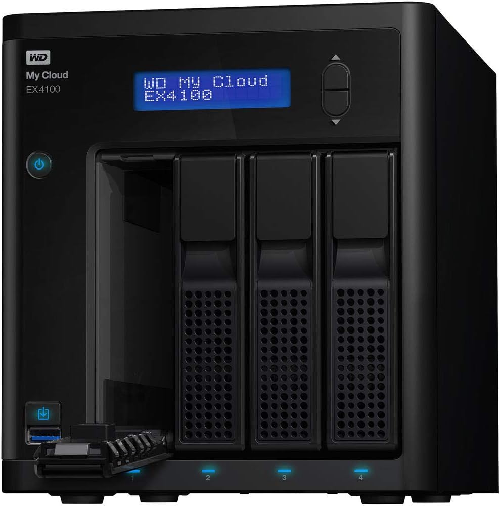 WD 32TB My Cloud EX4100 Expert Series 4-Bay Network Attached Storage - NAS - WDBWZE0320KBK-NESN