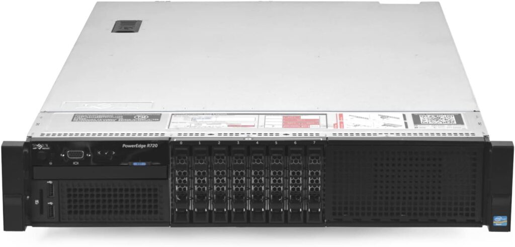 Dell PowerEdge R720 Server | 2X 2.00GHz E5-2640v2 | 64GB | H310 | 4X HDD Trays (Renewed)