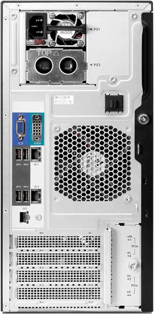 Hewlett Packard Enterprise HPE ProLiant ML30 Gen10 Plus Tower Server, Xeon E-2314 4-Core 2.8GHz, 128GB DDR4 Memory, 4TB SSD Storage, RAID, iLO, Server 2022 Standard