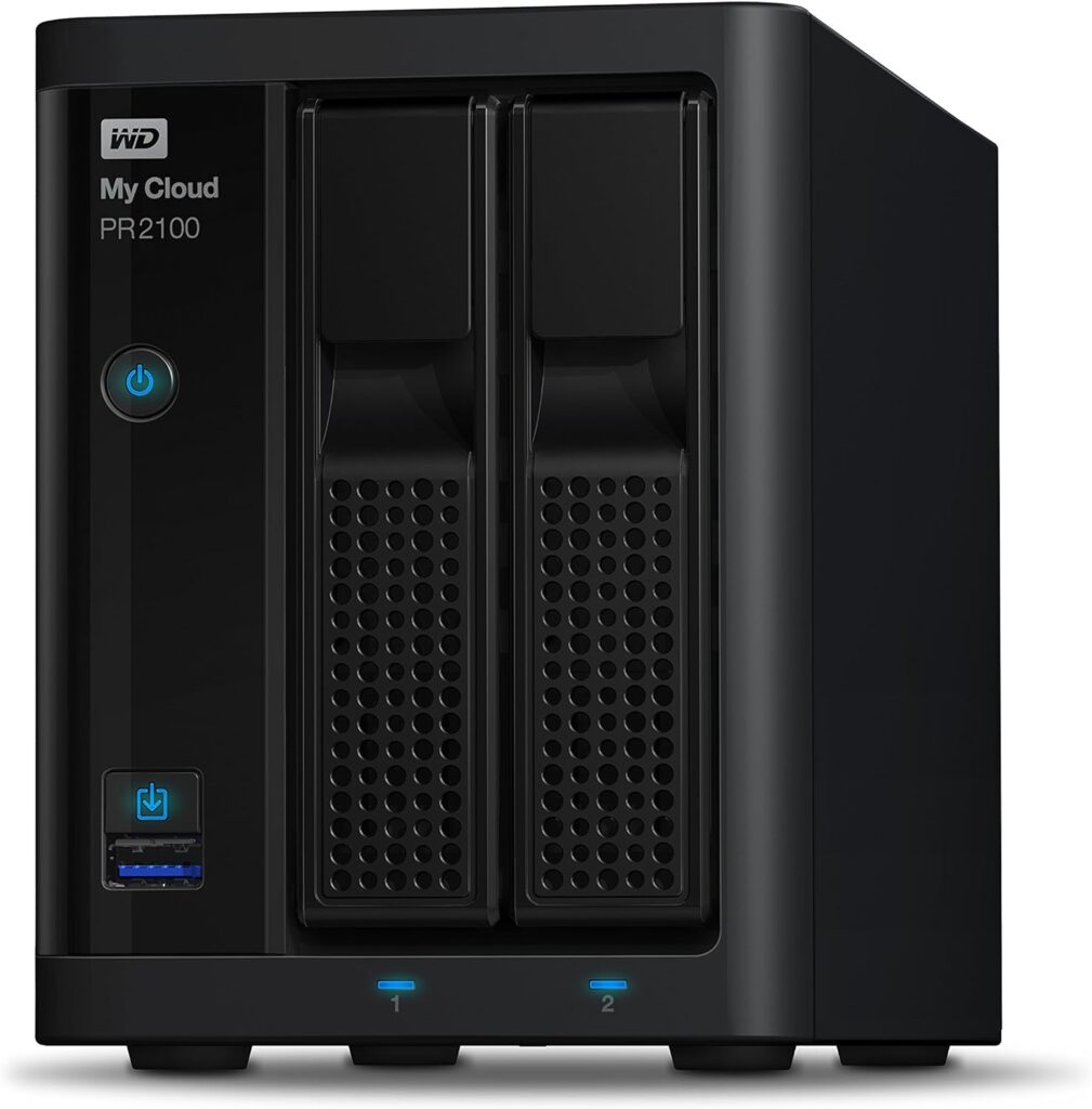 WD 8TB My Cloud Pro Series PR2100 Network Attached Storage - NAS - WDBBCL0080JBK-NESN