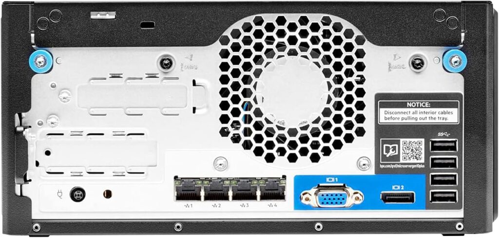 HP MicroServer Gen10 Plus Tower Server for Business, Xeon E-2224 3.4GHz, 64GB RAM, 16TB Storage, RAID, Windows Server 2019
