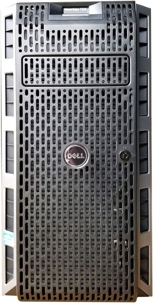 Dell PowerEdge T320 Tower Server, Intel Xeon E5-2470 v2 CPU, 128GB RAM, 4TB SSDs, 8TB HDDs, RAID (Renewed)