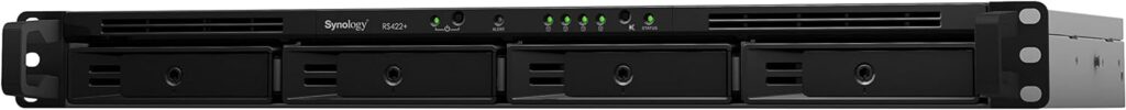 Synology 4-Bay Rackmount NAS RackStation RS422+ (Diskless),Black