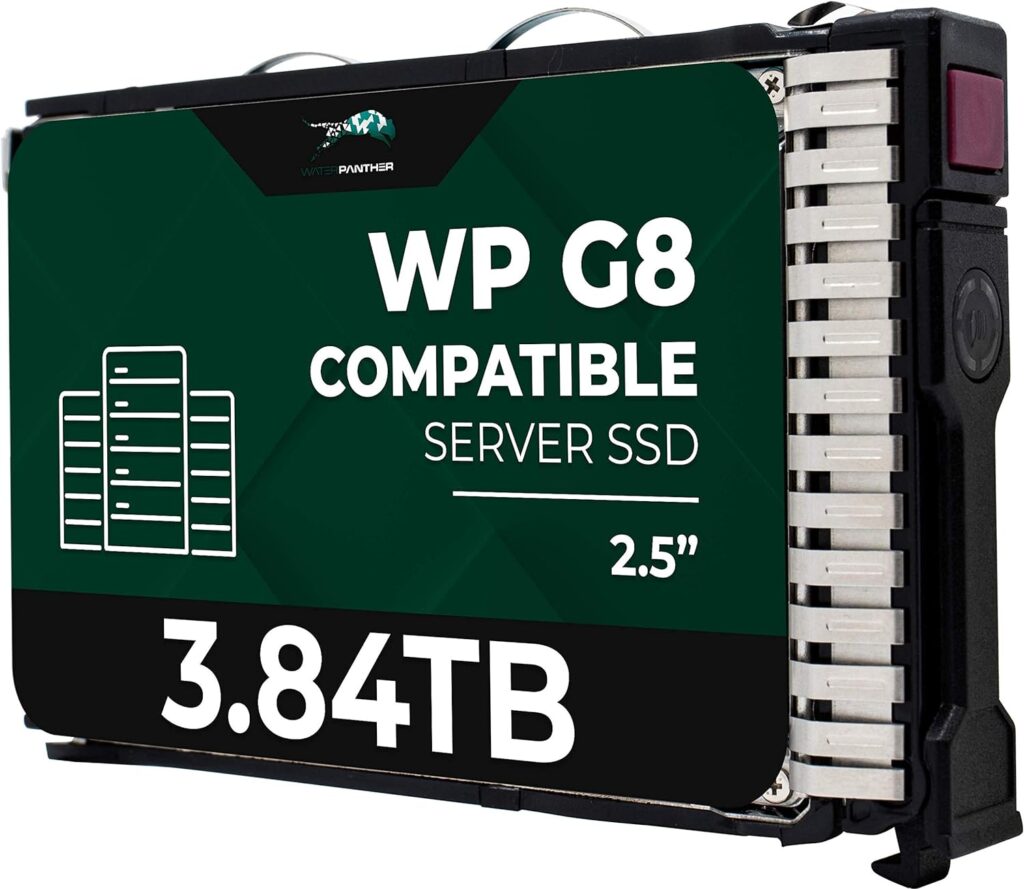 Water Panther 3.84TB SATA 6Gb/s 2.5 SSD for HPE ProLiant Servers | Enterprise Drive in Gen8/Gen9 Carrier