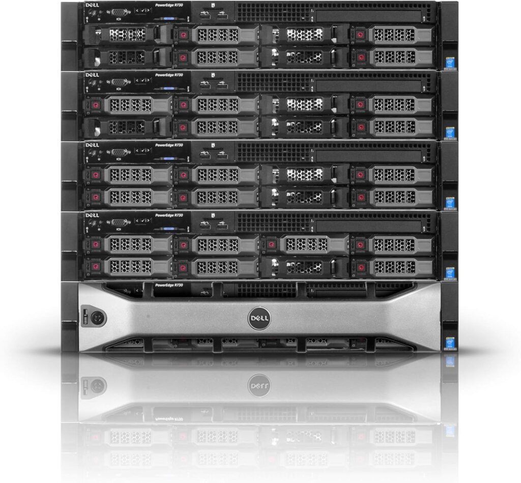Dell PowerEdge R730 Server | 2X E5-2680V3 2.50GHz = 24 Cores | 128GB | H730 | 36TB Storage (Renewed)