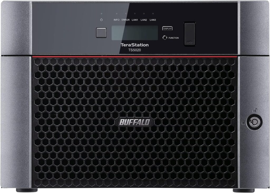 BUFFALO TeraStation 5820DN Desktop NAS 96TB (8x12TB) with HDD NAS Hard Drives Included 10GbE / 8 Bay/RAID/iSCSI/NAS/Storage Server/NAS Server/NAS Storage/Network Storage/File Server