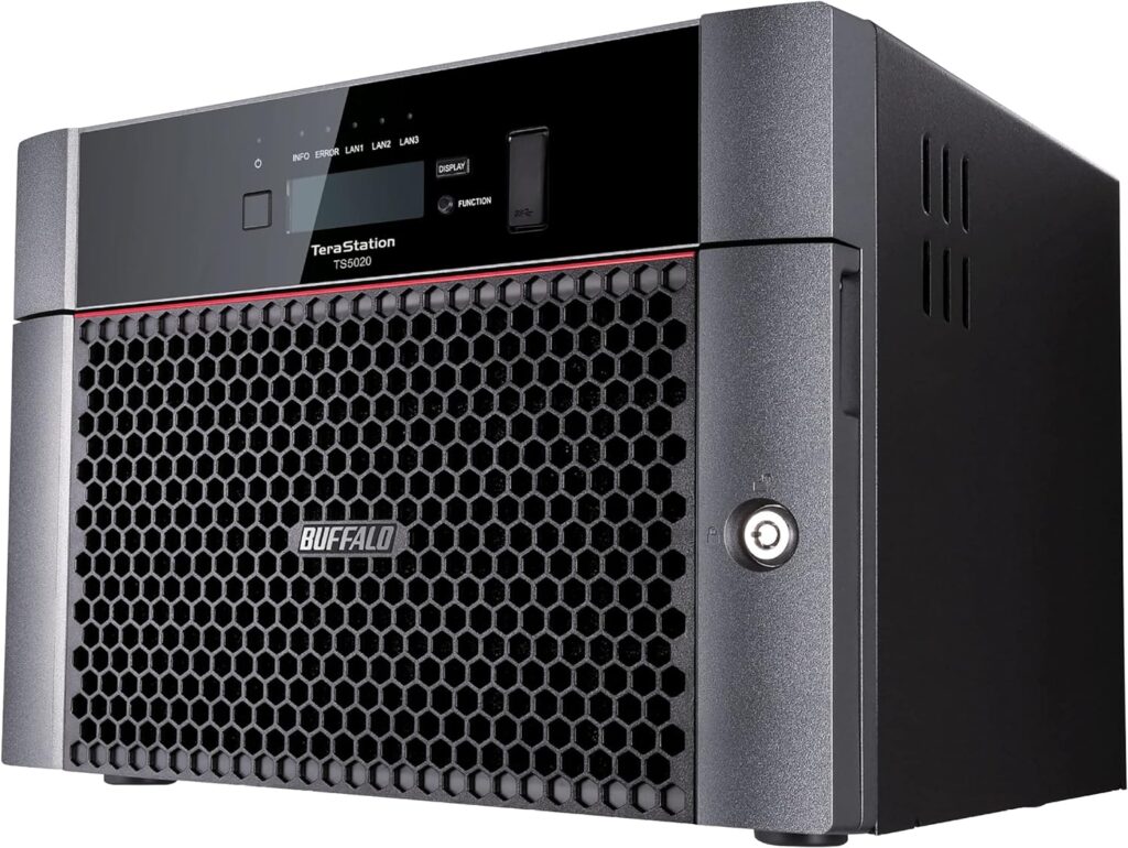 BUFFALO TeraStation 5820DN Desktop NAS 96TB (8x12TB) with HDD NAS Hard Drives Included 10GbE / 8 Bay/RAID/iSCSI/NAS/Storage Server/NAS Server/NAS Storage/Network Storage/File Server